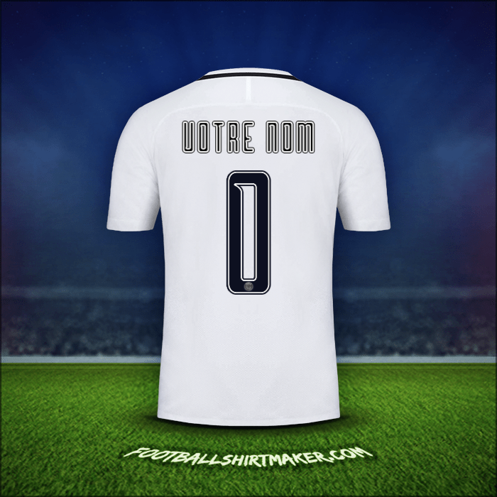 Maillot Paris Saint Germain Cup 2016/17 Troisième -  votre nom - 0