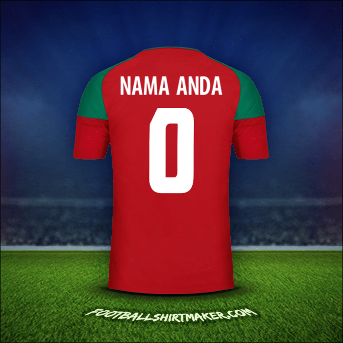 Jersey Maroko 2017 -  nama anda - 0