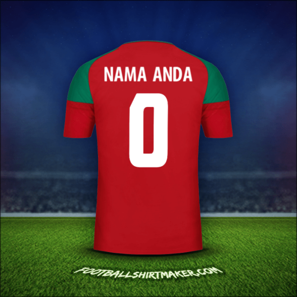 Jersey Maroko 2017 -  nama anda - 0