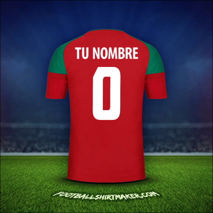 Jersey Marruecos 2017 -  tu nombre - 0