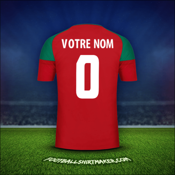 Maillot Maroc 2017 -  votre nom - 0
