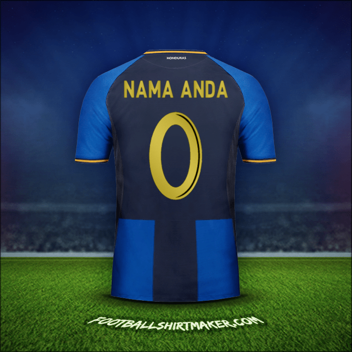 Jersey Honduras 2016/17 Ketiga -  nama anda - 0