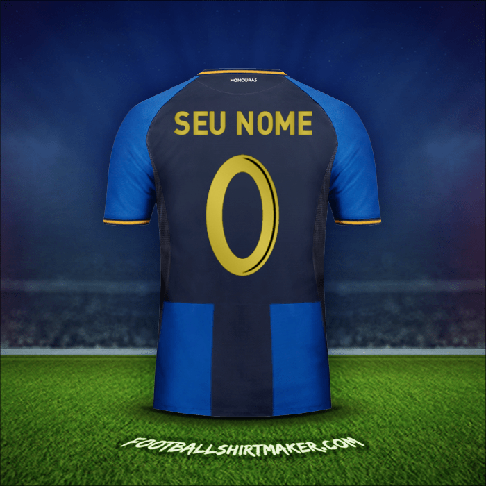 Camisa Honduras 2016/17 Terceira -  seu nome - 0
