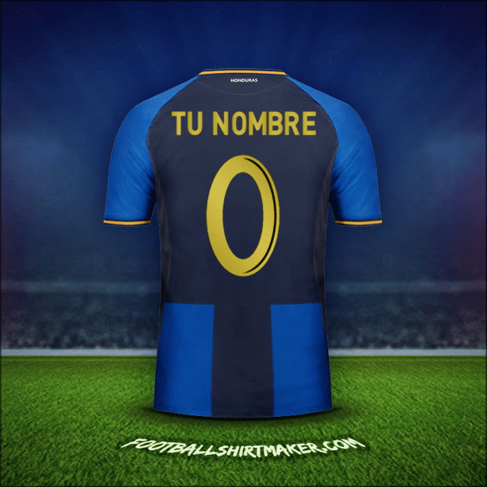 Jersey Honduras 2016/17 Tercera -  tu nombre - 0