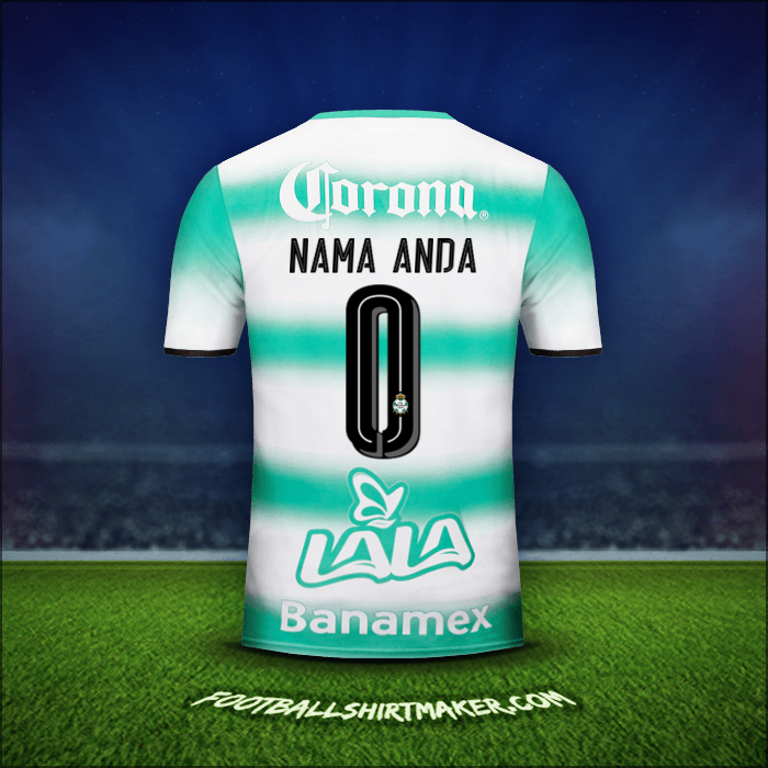Jersey Santos Laguna 2016/17 -  nama anda - 0