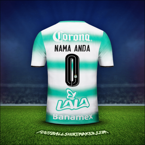 Jersey Santos Laguna 2016/17 -  nama anda - 0