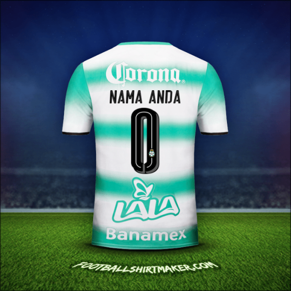 Jersey Santos Laguna 2016/17 -  nama anda - 0
