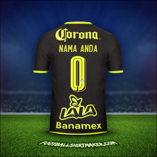 Jersey Santos Laguna 2016/17 Alternatif -  nama anda - 0