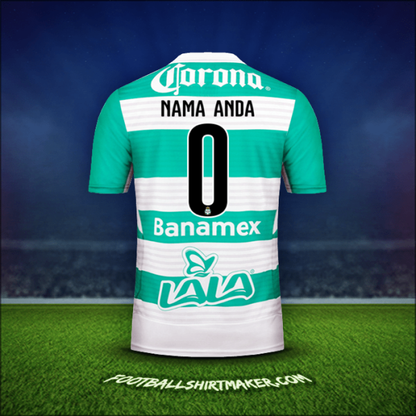 Jersey Santos Laguna 2015/16 -  nama anda - 0