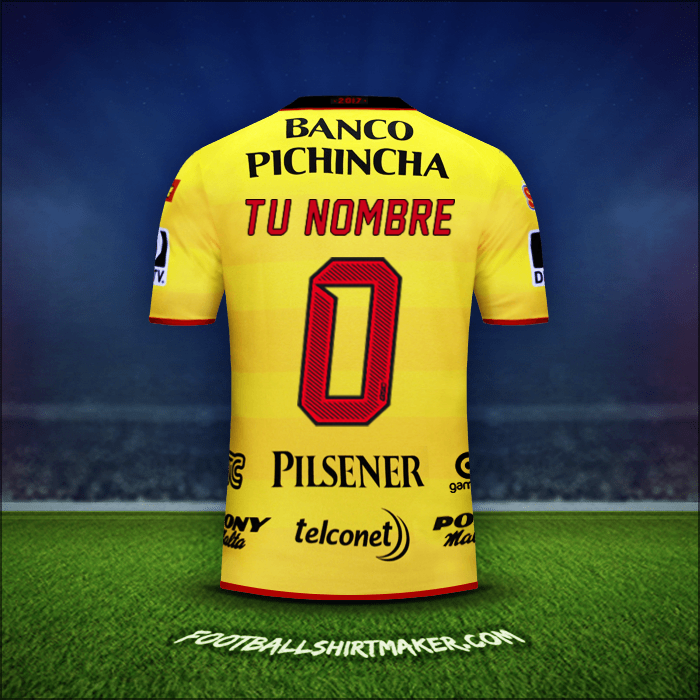 Camiseta Barcelona SC 2017 -  tu nombre - 0