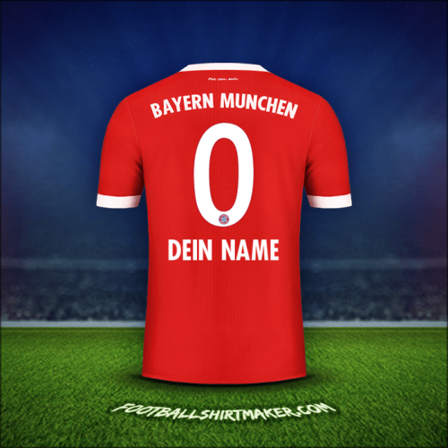 Trikot FC Bayern Munchen 2017/18 -  dein name - 0