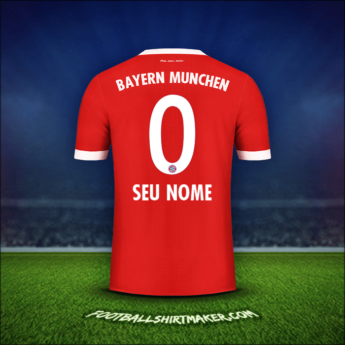 Camisa FC Bayern Munchen 2017/18 -  seu nome - 0