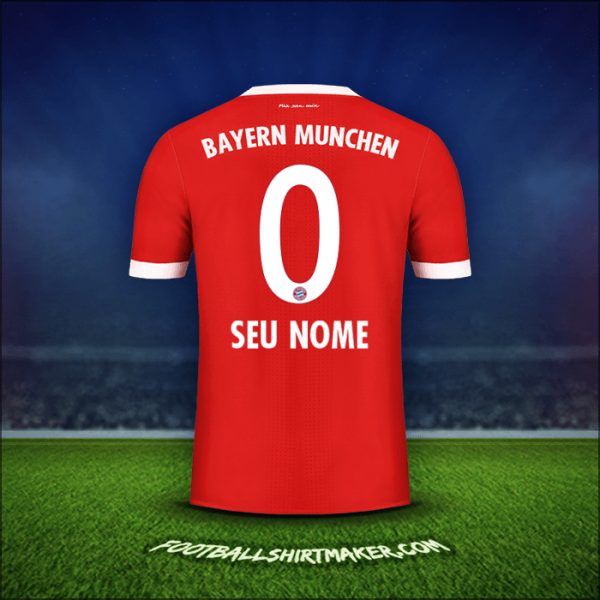 Camisa FC Bayern Munchen 2017/18 -  seu nome - 0