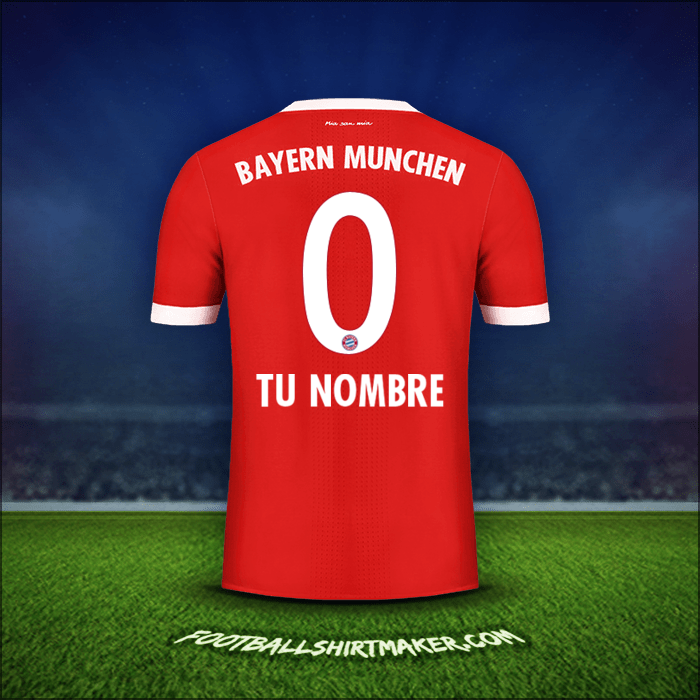 Camiseta FC Bayern Munchen 2017/18 -  tu nombre - 0