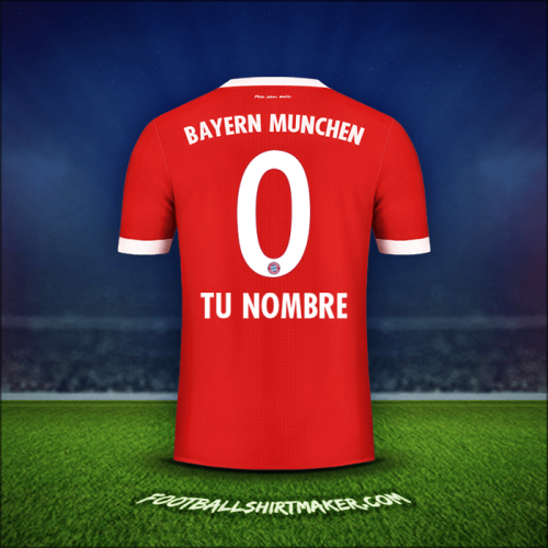 Camiseta FC Bayern Munchen 2017/18 -  tu nombre - 0