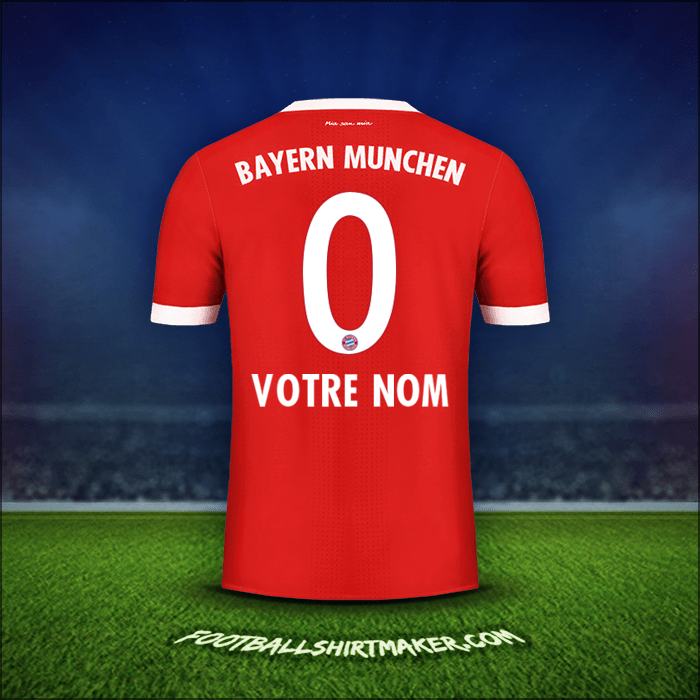Maillot FC Bayern Munchen 2017/18 -  votre nom - 0