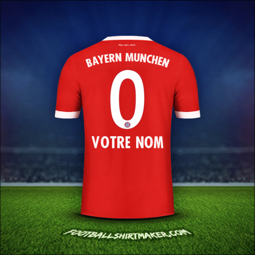Maillot FC Bayern Munchen 2017/18 -  votre nom - 0