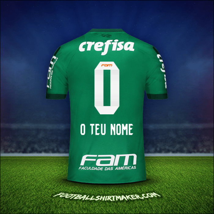 Camisola Palmeiras 2017 -  o teu nome - 0