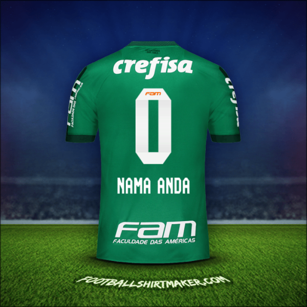 Jersey Palmeiras 2017 -  nama anda - 0