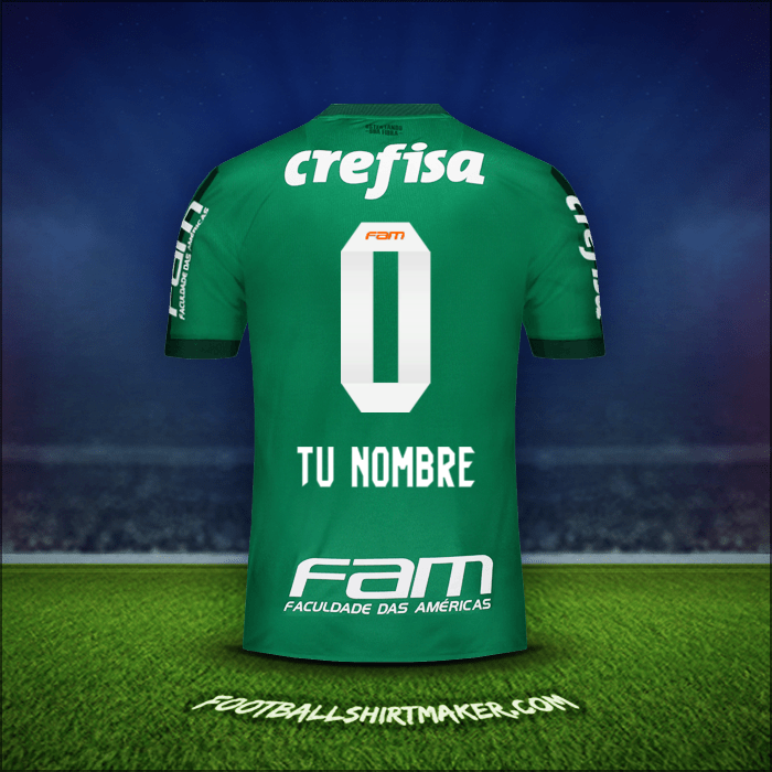 Camiseta Palmeiras 2017 -  tu nombre - 0