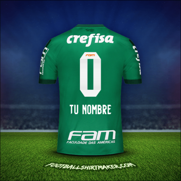 Camiseta Palmeiras 2017 -  tu nombre - 0