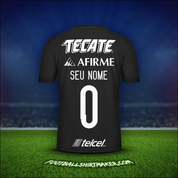 Camisa Tigres UANL 2017 Terceira -  seu nome - 0