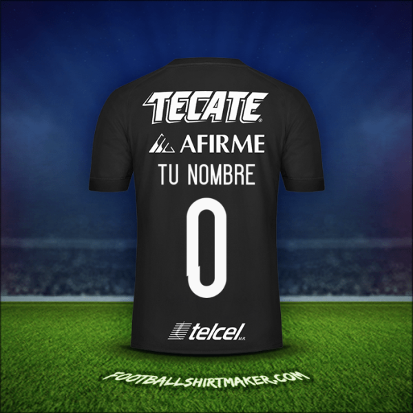 Camiseta Tigres UANL 2017 Tercera -  tu nombre - 0