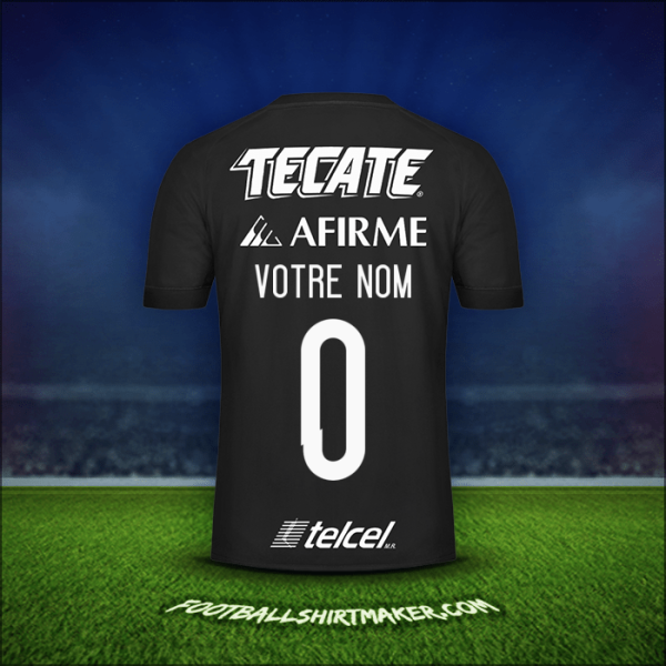 Maillot Tigres UANL 2017 Troisième -  votre nom - 0