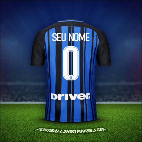 Camisa Inter 2017/18 -  seu nome - 0