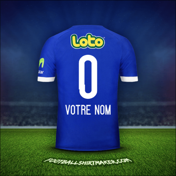 Maillot Universidad de Chile 2017 -  votre nom - 0
