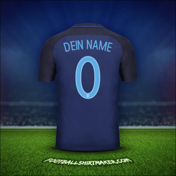 Trikot England 2017 Auswärts -  dein name - 0