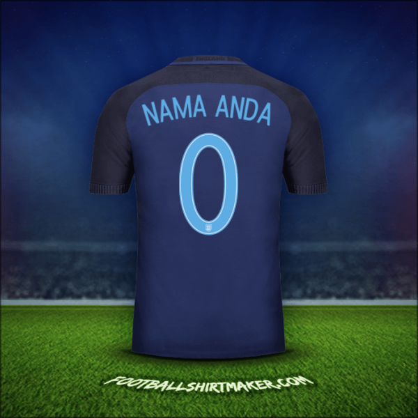 Jersey Inggris 2017 Alternatif -  nama anda - 0