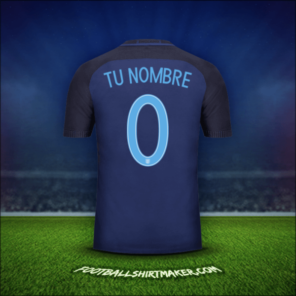 Camiseta Inglaterra 2017 Visita -  tu nombre - 0