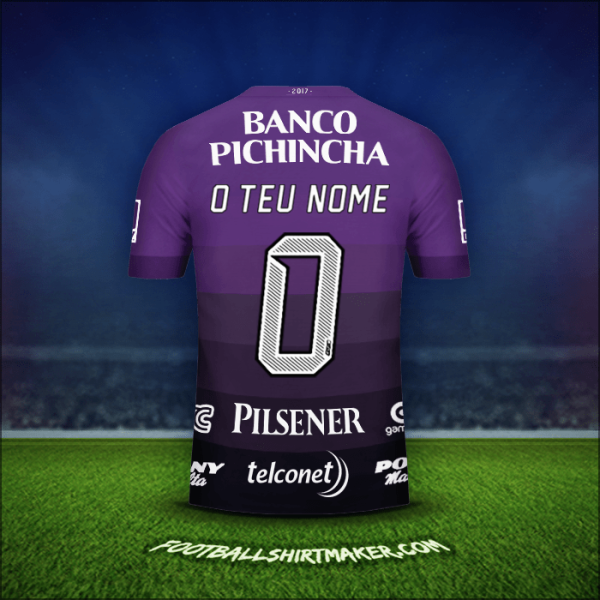 Camisola Barcelona SC 2017 Alternativa -  o teu nome - 0