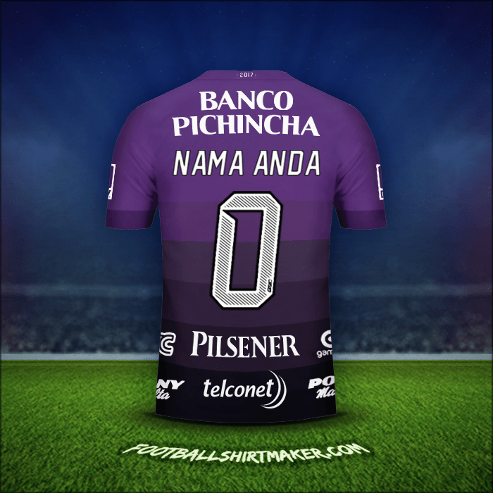 Jersey Barcelona SC 2017 Alternatif -  nama anda - 0