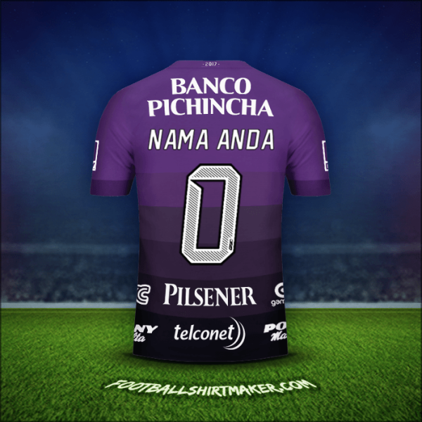 Jersey Barcelona SC 2017 Alternatif -  nama anda - 0
