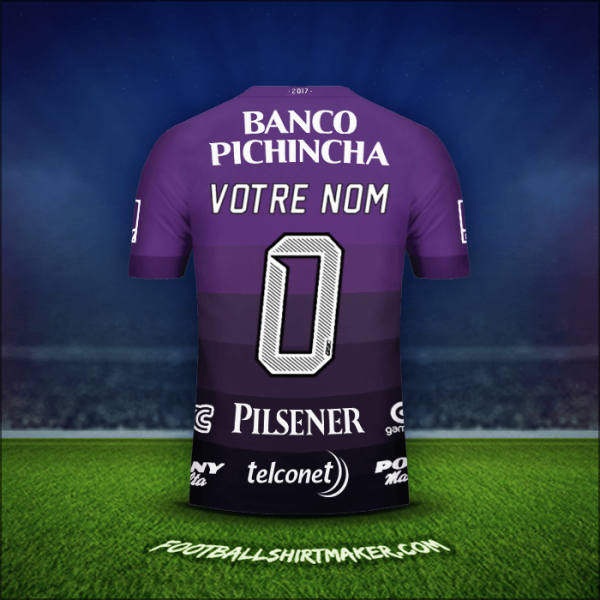 Maillot Barcelona SC 2017 Extérieur -  votre nom - 0