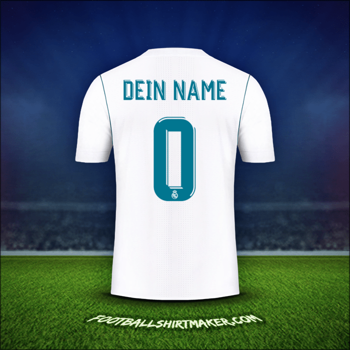 Trikot Real Madrid CF Cup 2017/18 -  dein name - 0
