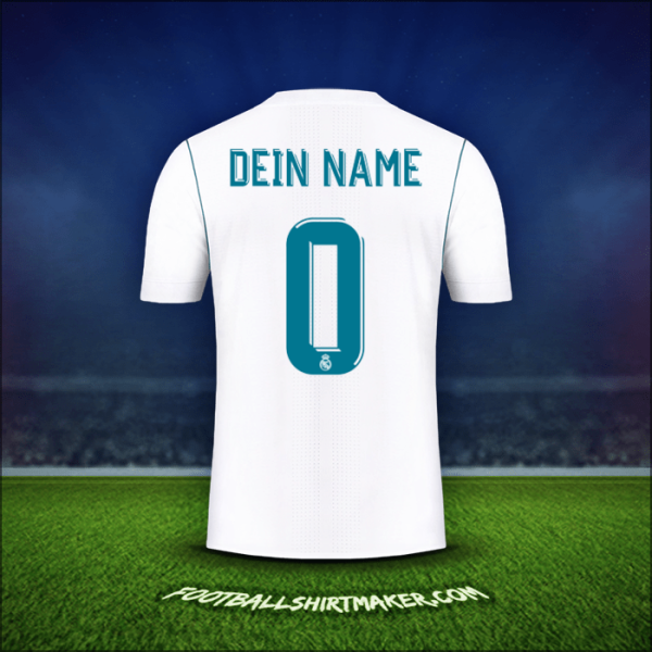 Trikot Real Madrid CF Cup 2017/18 -  dein name - 0