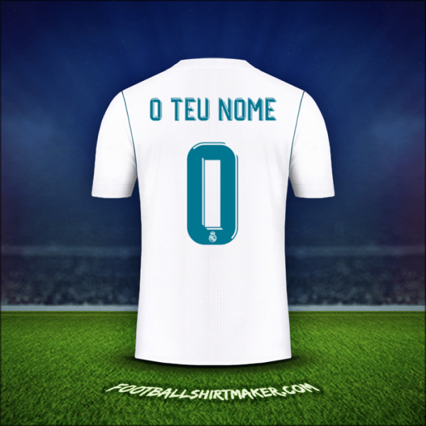 Camisola Real Madrid CF Cup 2017/18 -  o teu nome - 0