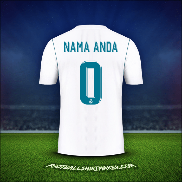 Jersey Real Madrid CF Cup 2017/18 -  nama anda - 0