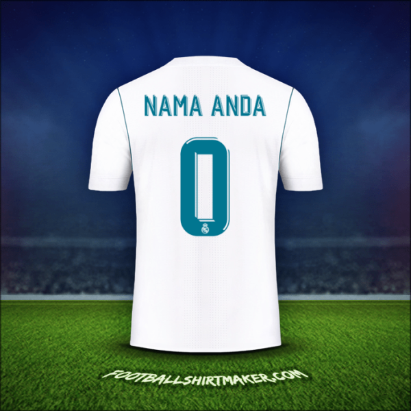 Jersey Real Madrid CF Cup 2017/18 -  nama anda - 0