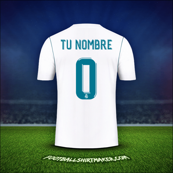 Camiseta Real Madrid CF Cup 2017/18 -  tu nombre - 0