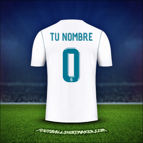 Camiseta Real Madrid CF Cup 2017/18 -  tu nombre - 0