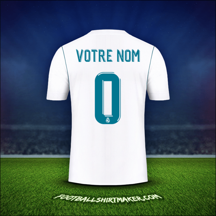 Maillot Real Madrid CF Cup 2017/18 -  votre nom - 0