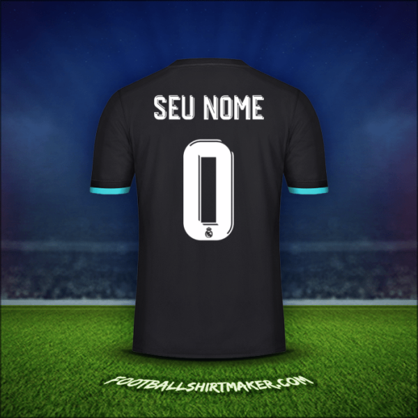 Camisa Real Madrid CF Cup 2017/18 Alternativa -  seu nome - 0
