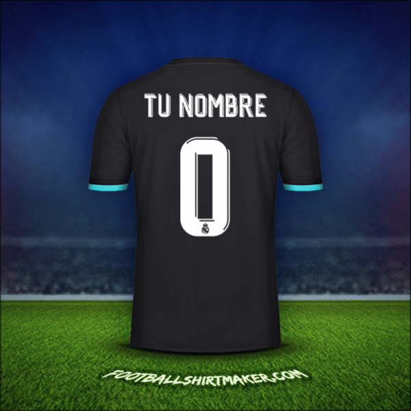 Jersey Real Madrid CF Cup 2017/18 Visita -  tu nombre - 0