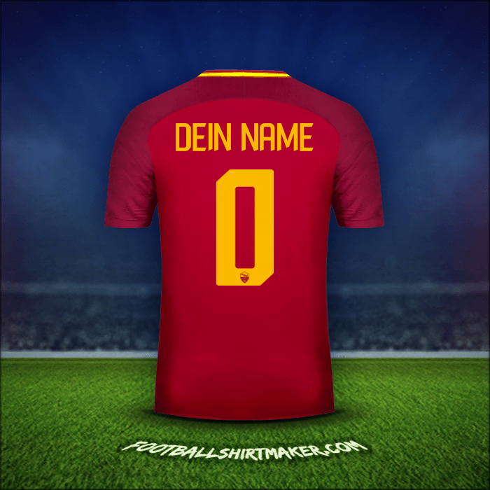 Trikot AS Roma 2017/18 -  dein name - 0