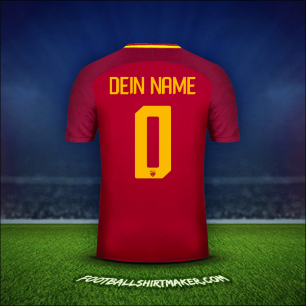 Trikot AS Roma 2017/18 -  dein name - 0