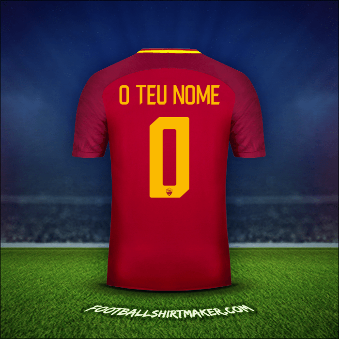 Camisola AS Roma 2017/18 -  o teu nome - 0